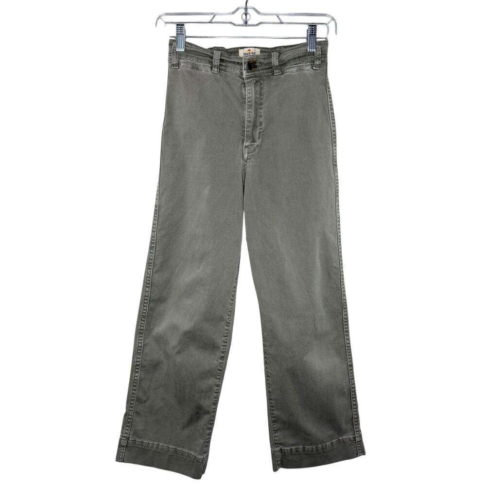Marine Layer Pants – Size 2 (Runs Small 24” Waist) Sage Green Straight Leg